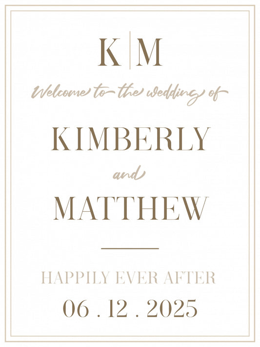 Wedding Welcome (18"x24")
