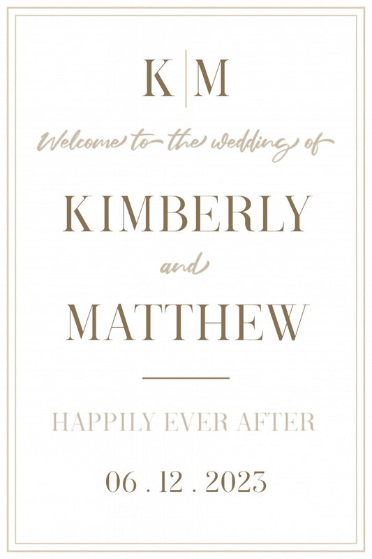 Wedding Welcome (24"x36")