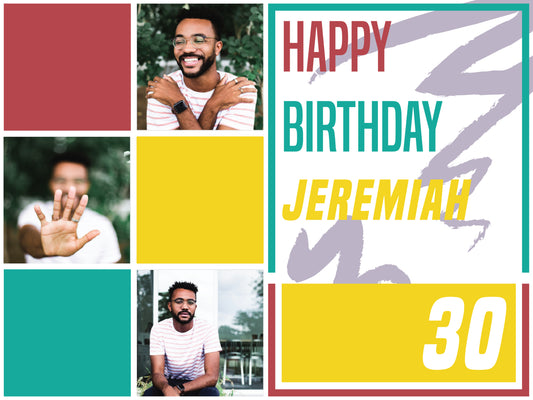 Triple Picture Birthday