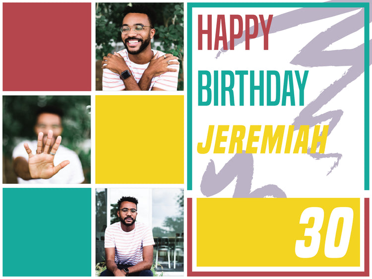 Triple Picture Birthday