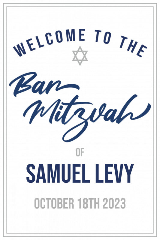 Bar Mitzvah Welcome (24"x36")